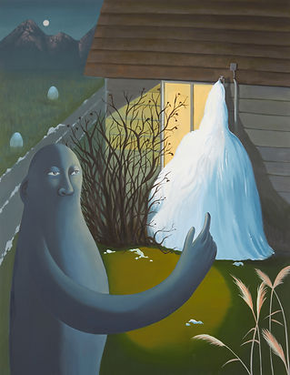 <Ice Age>, 2024, Oil on linen, 116.8 x 91 cm