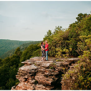 Ginny + Jerrad | Adventurous Couples Session | Black Water Falls State Park | 
