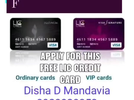 FREE LIC Credit Cards @ 8779787089