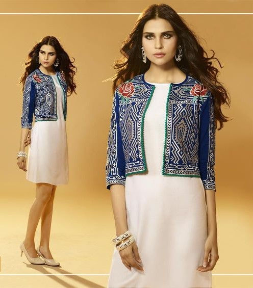 Blue Indo-Western Jacket