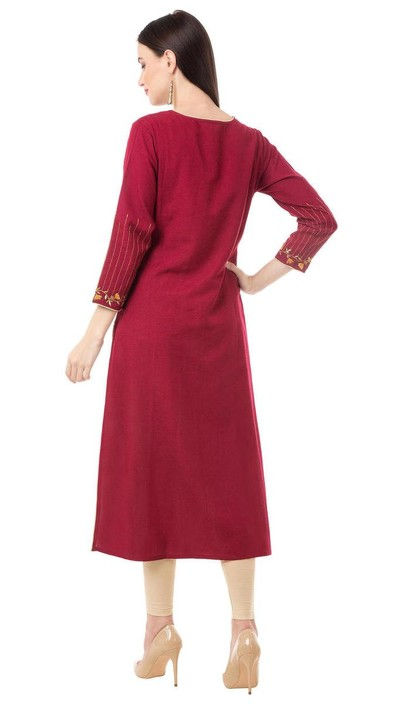 Thumbnail: Maroon Rayon Kurti