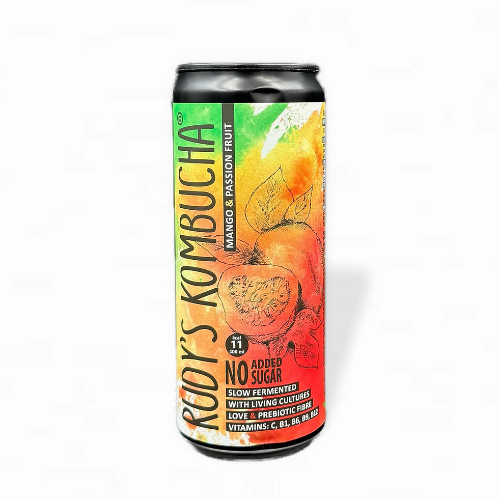 Rudy's Kombucha - Mango & Passionfruit alcoholvrij non-alcoholic