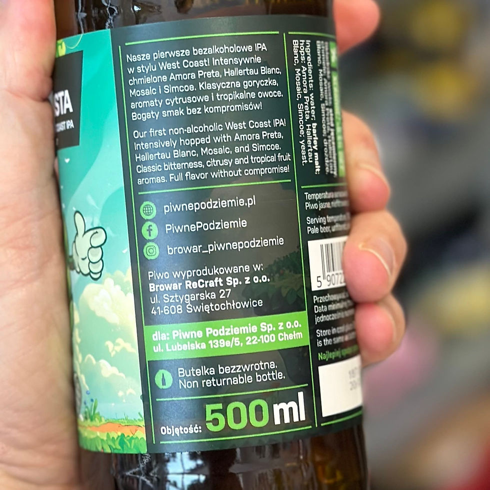 Thumbnail: Piwne Podziemie NoLo Hoptimista alcoholvrij bier west coast IPA