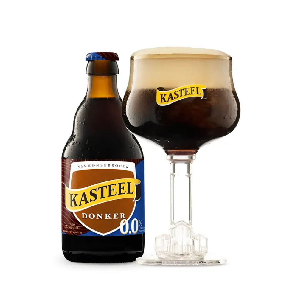 Thumbnail: kasteelbier donker 0.0 alcoholvrij quadrupel