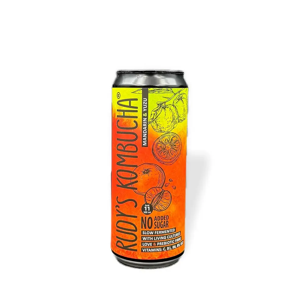 Rudy's Kombucha Mandarin Yuzu alcoholvrij