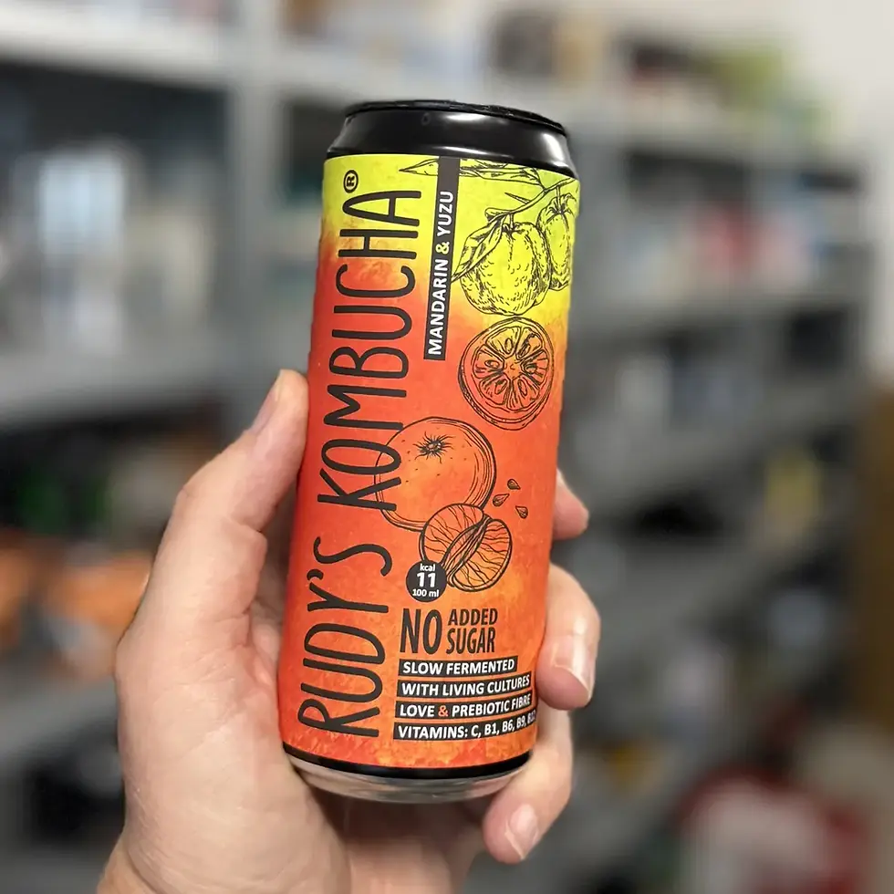 Rudy's Kombucha Mandarin Yuzu alcoholvrij