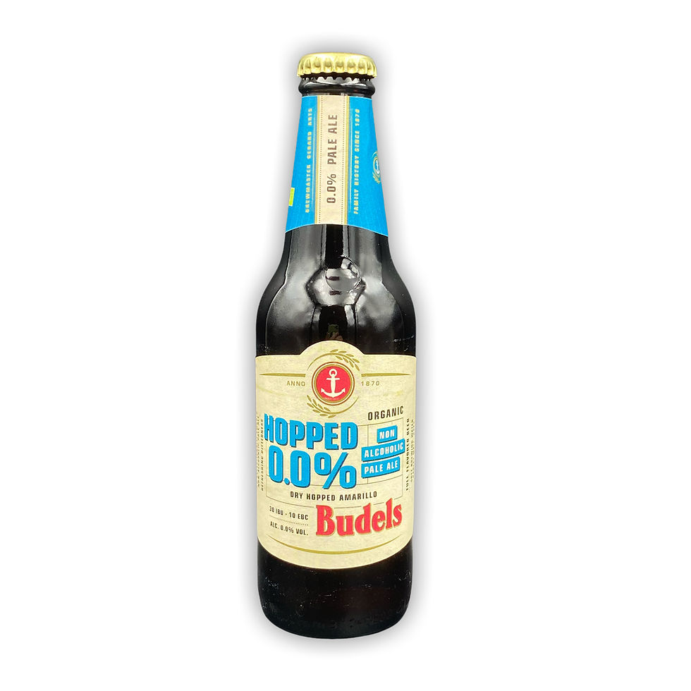 Budels Hopped pale ale amerikaanse hop alcoholvrij bier 0.0