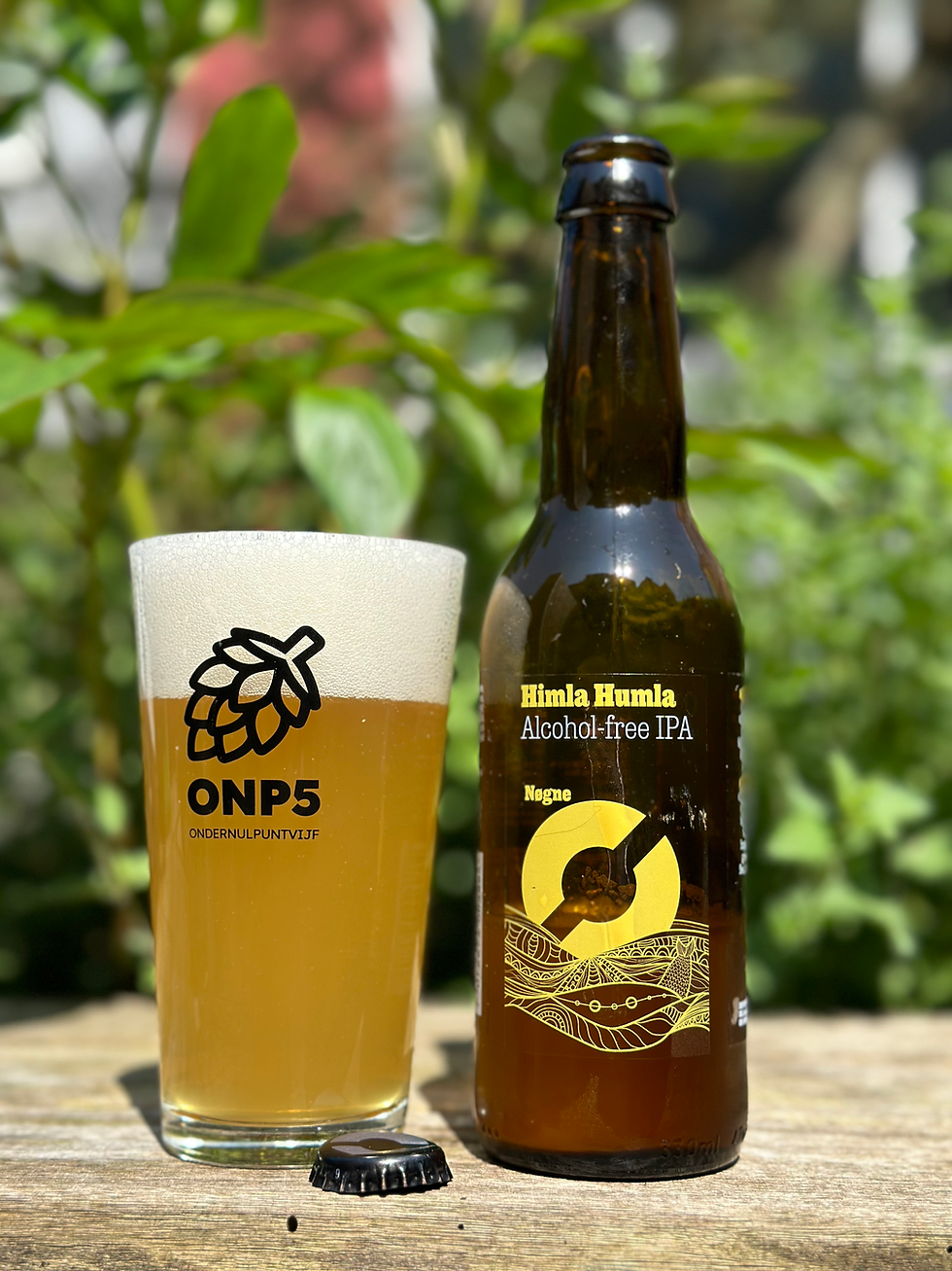Nøgne Ø Himla Humla IPA alcoholvrij bier onp5 ondernulpuntvijf