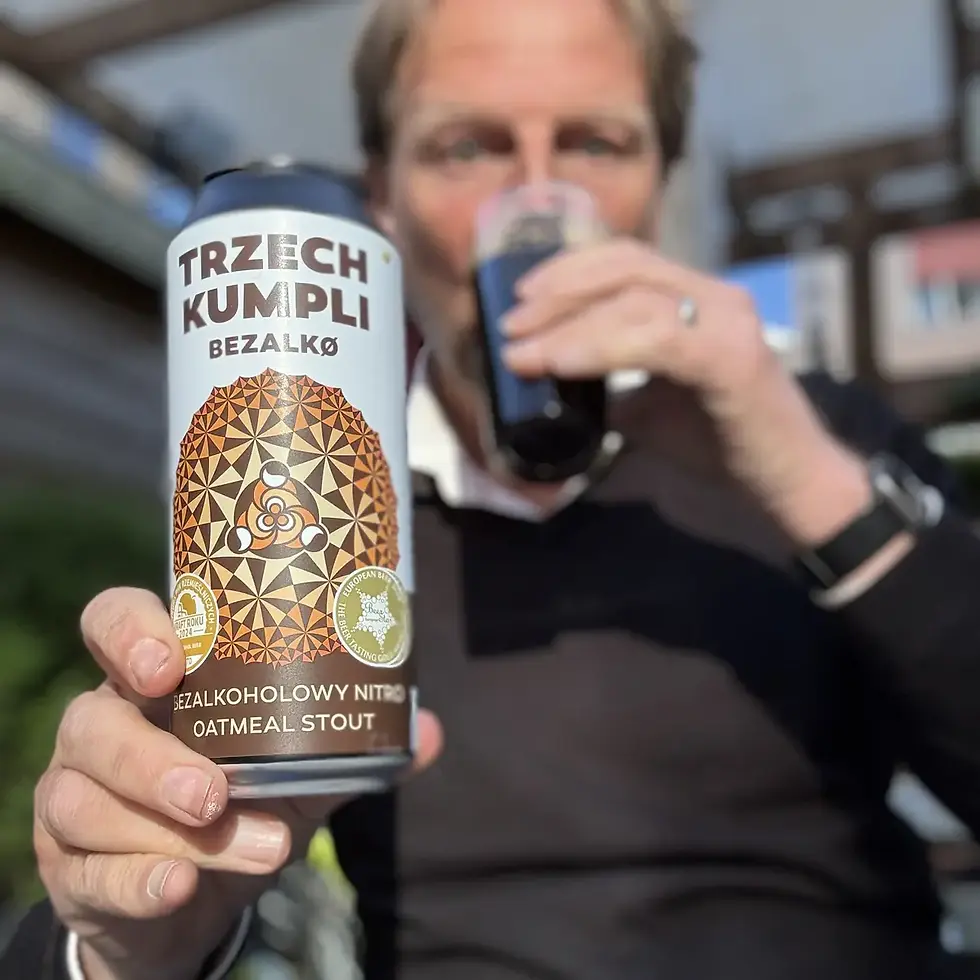 Thumbnail: Trzech Kumpli Unplugged Oatmeal stout alcoholvrij bier