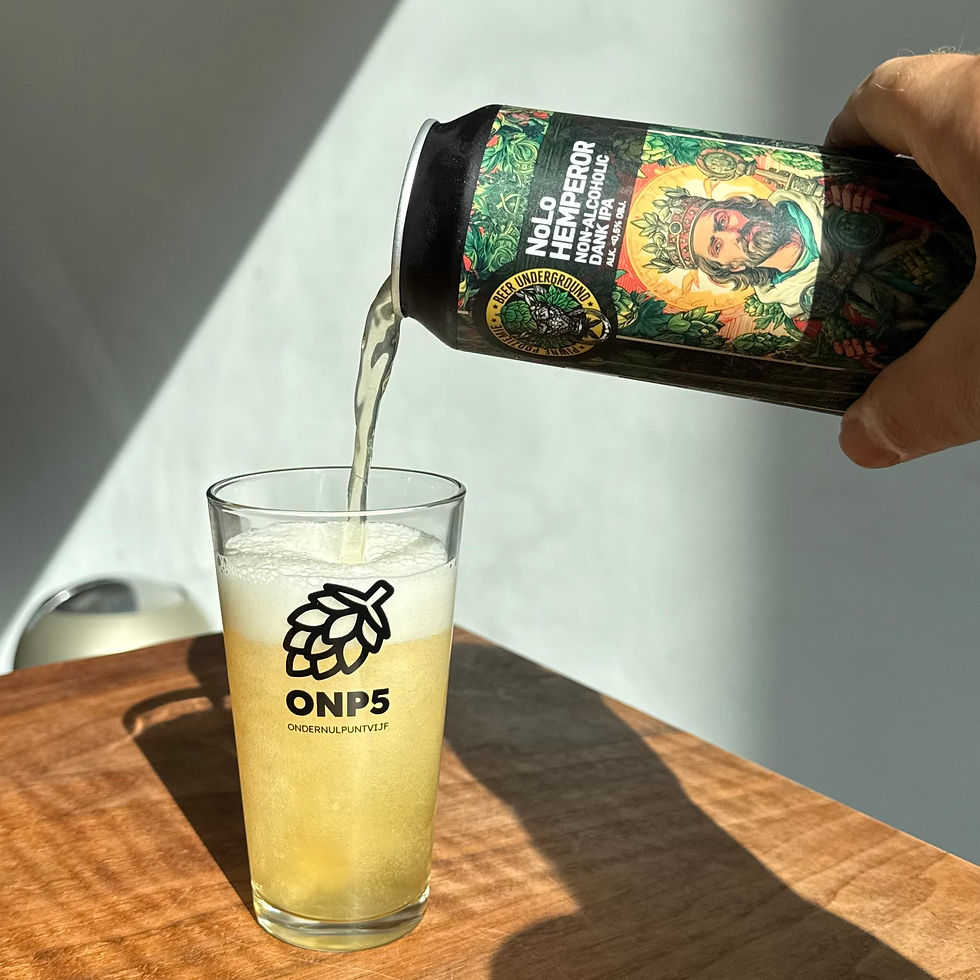 Piwne Podziemie - NoLo Hemperor dank alcoholvrij bier NEIPA IPA