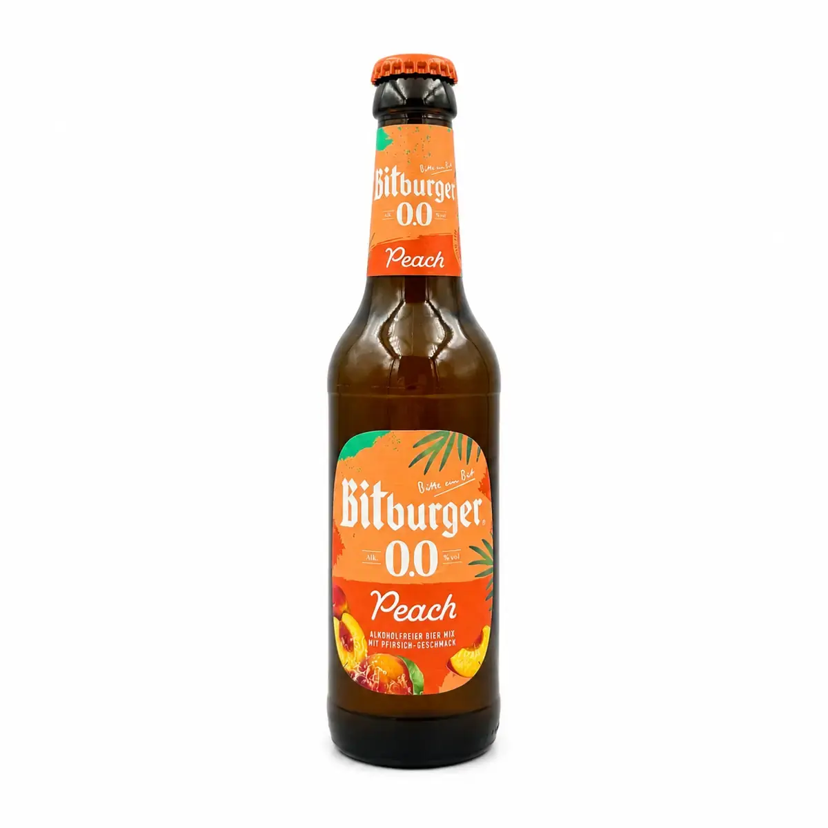 bitburger peach perzik radler alcoholvrij bier