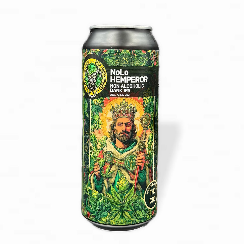 Piwne Podziemie - NoLo Hemperor dank alcoholvrij bier NEIPA IPA