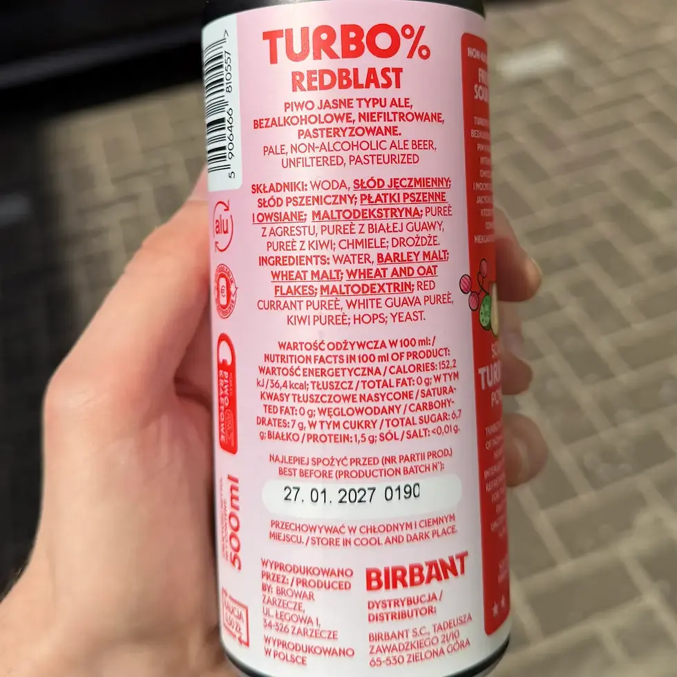 Thumbnail: Birbant Turbo% Redblast alcoholvrij bier sour