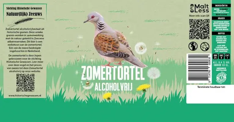 Miniaturbild: Historische gewassen Zomertortel alcoholvrij bier
