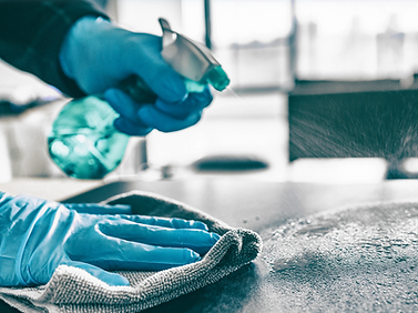 輕油污藥水擦拭圖