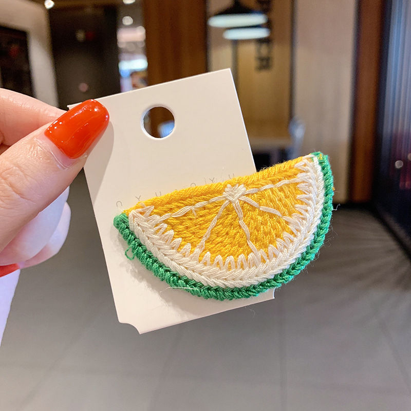 Thumbnail: Handmade Knitted Fruits Hair Clip