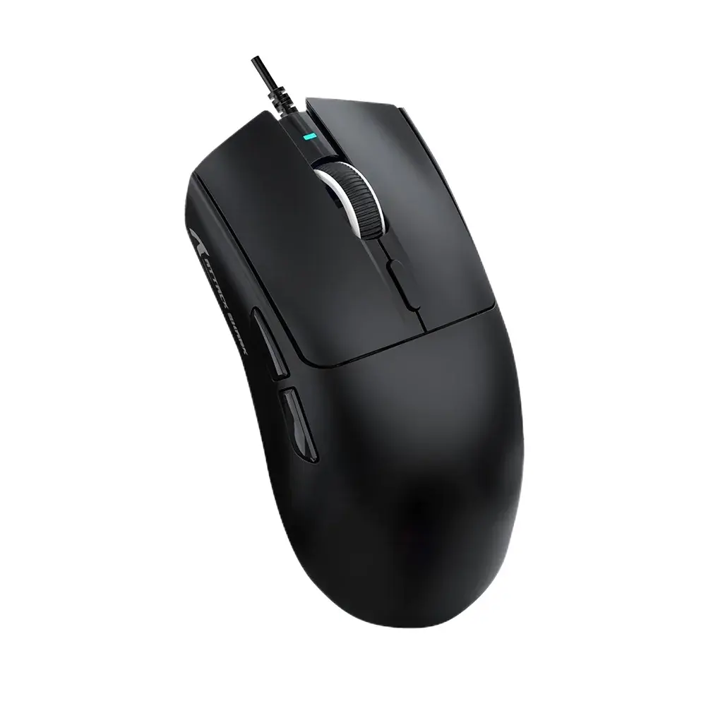 Mouse Gamer com Fio Attack Shark X1, Ultraleve, 12.800 DPI, 6 Botões - Preto