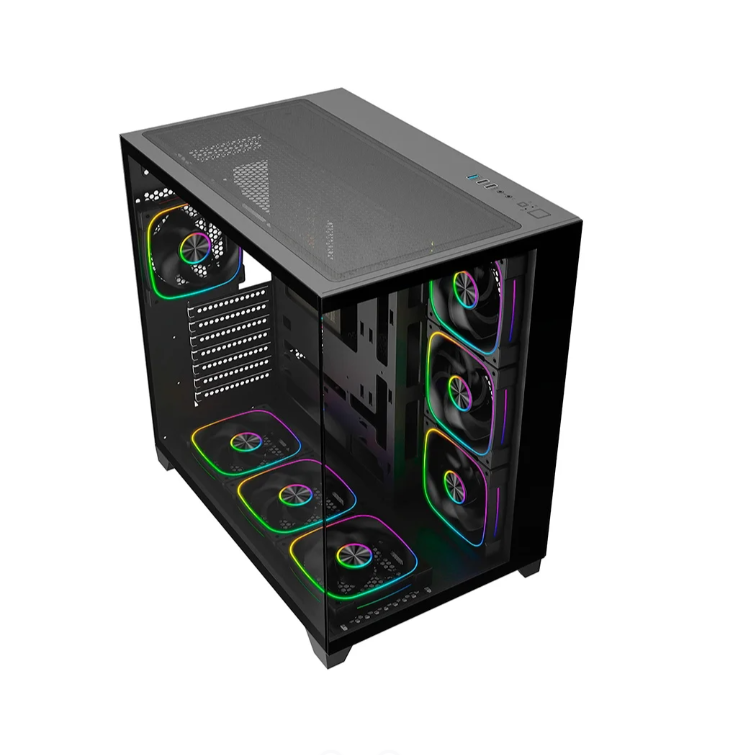 Miniatura: Gabinete Gamer Liketec Zeus V3, ATX, Frontal e Lateral Vidro Temperado, Sem Fans