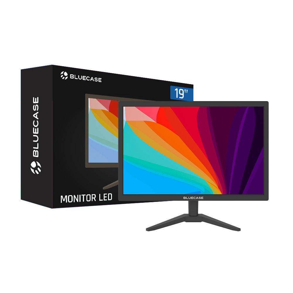 Monitor 19" Bluecase Hdmi/Vga Full Hd Preto Vesa
