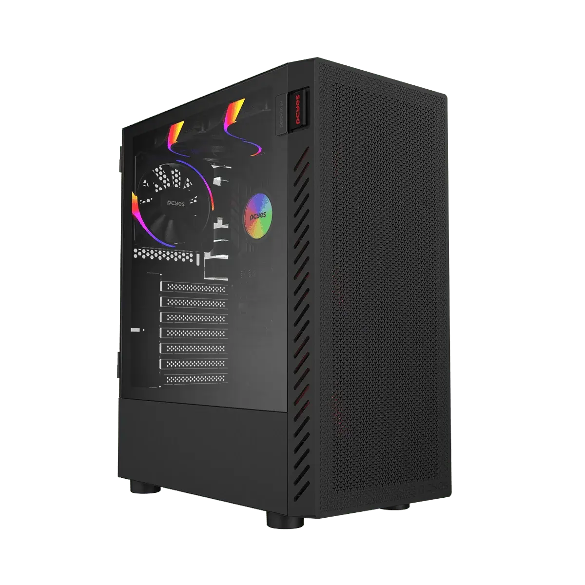 Gabinete Gamer Bolter Black Vulcan Vidro Lateral PCYes