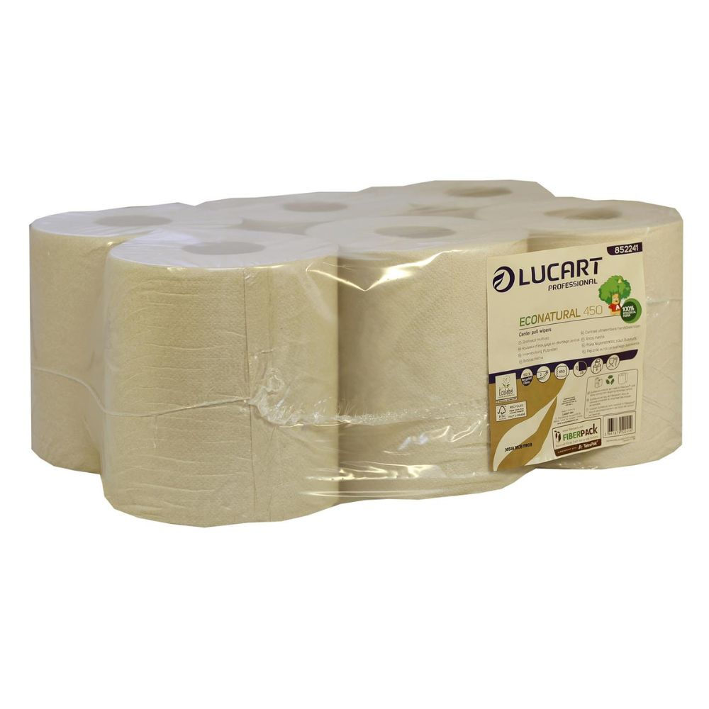Lucart EcoNatural 2 Ply Centrefeed Roll 20cm x 114m