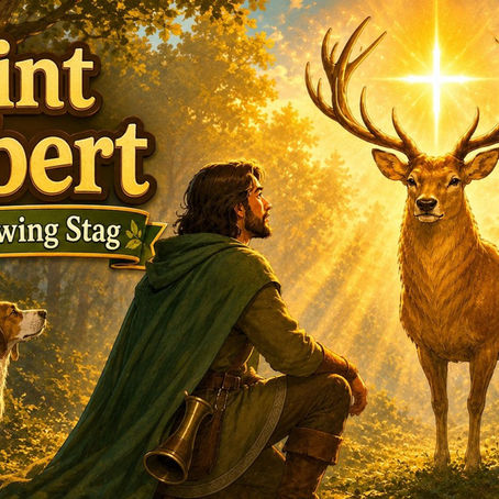 Saint Hubert and the Glowing Stag | Catholic Saint Story for Kids