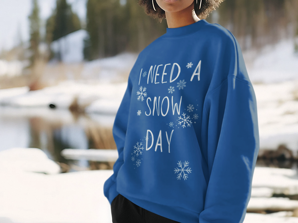 Thumbnail: I Need a Snow Day Crewneck Sweatshirt | Fun Teacher Pullover | Gift for Teachers
