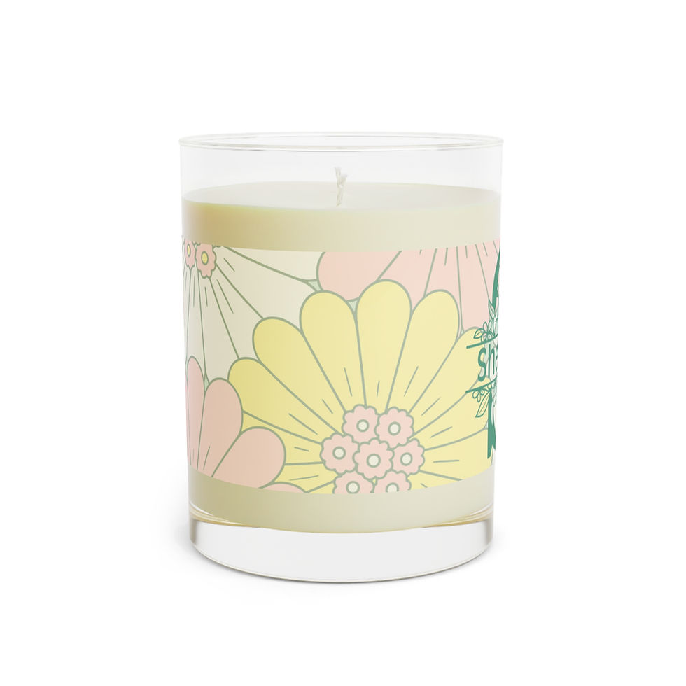 Thumbnail: Customized Scented Candle - Personalized Unique Gift Any Occasion Flower/Green
