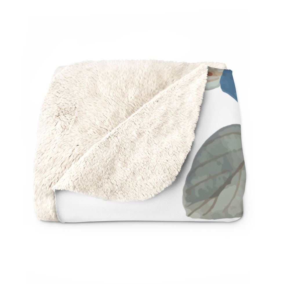 Thumbnail: Cozy Sherpa-Lined Fleece Blanket - Personalized Gift for Teachers Blue