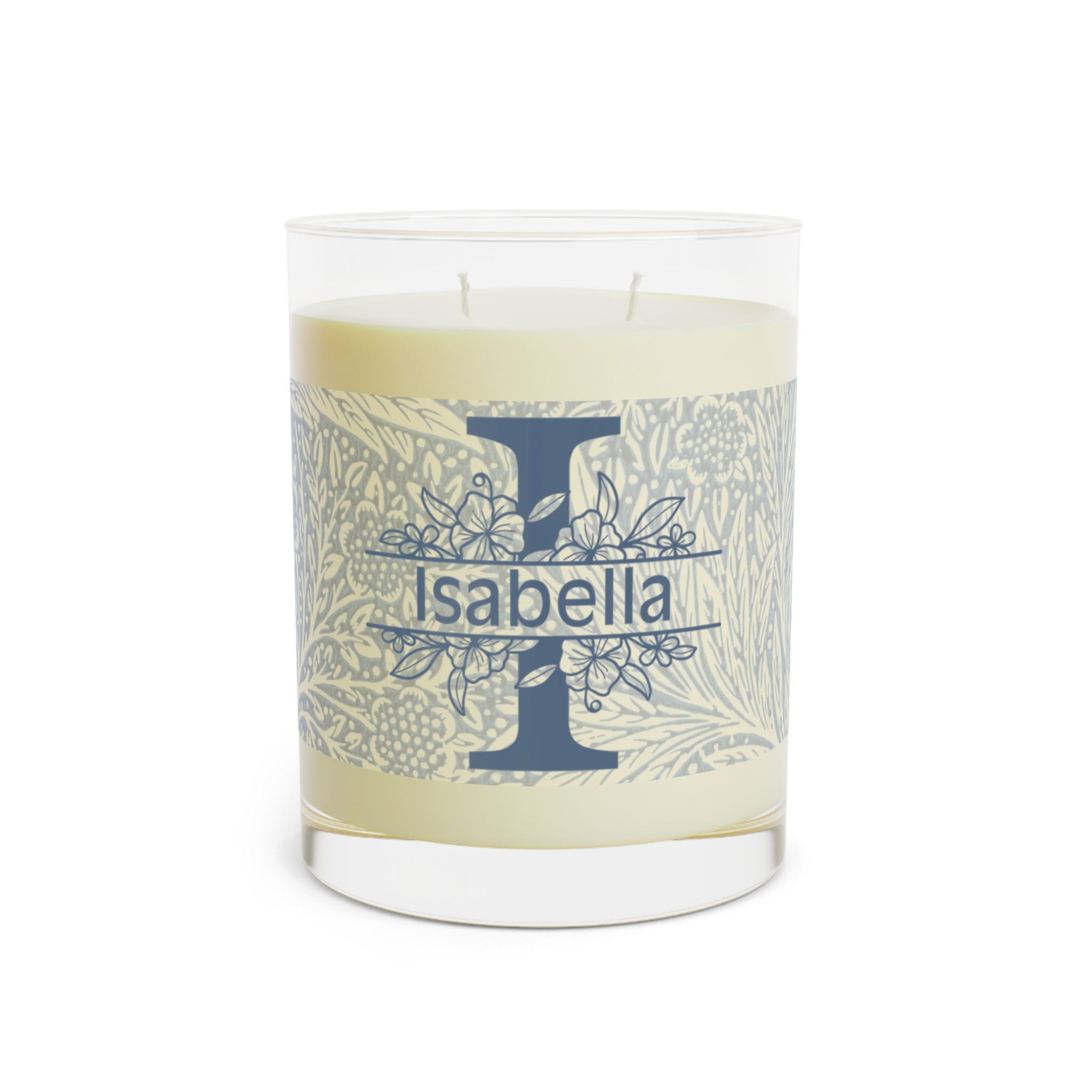 Customized Scented Candle - Personalized Unique Gift Any Occasion Slate Blue