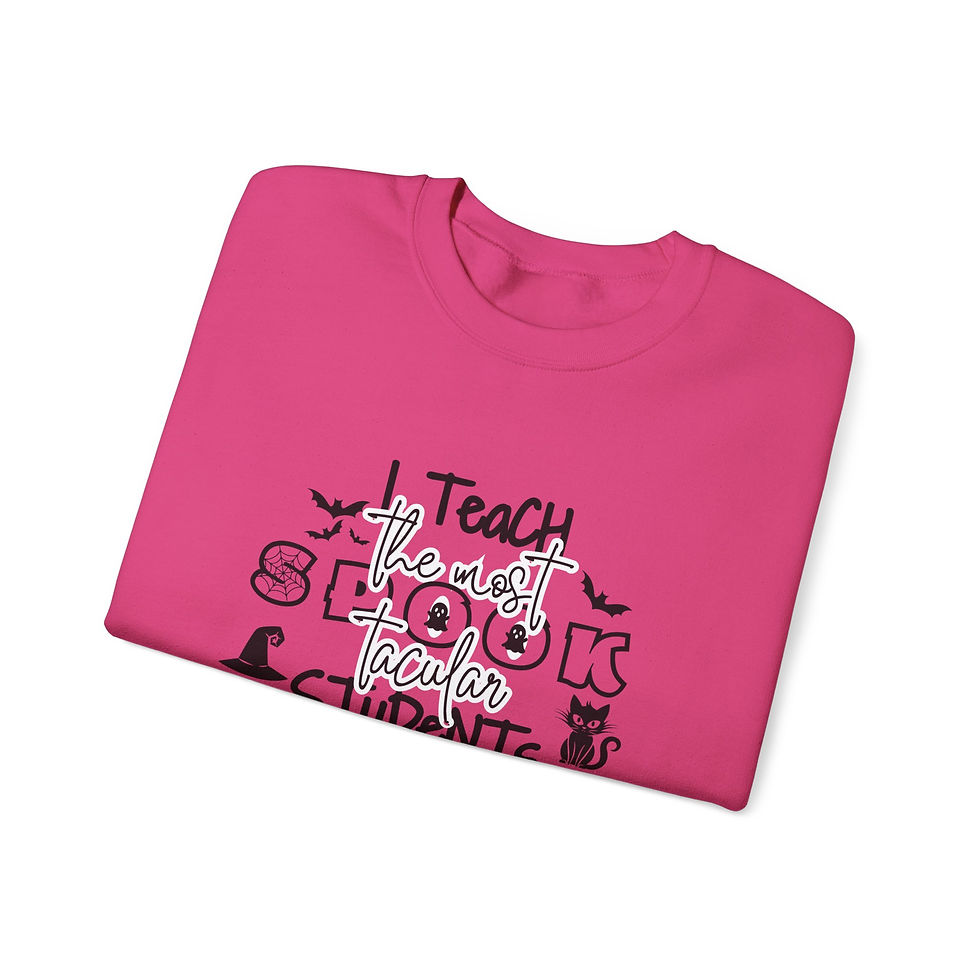 Thumbnail: Halloween Teacher Spooktacular Students Unisex Heavy Blend™ Crewneck Sweatshirt