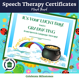Speech Therapy Certificates - March Themed Pot of Gold.png
