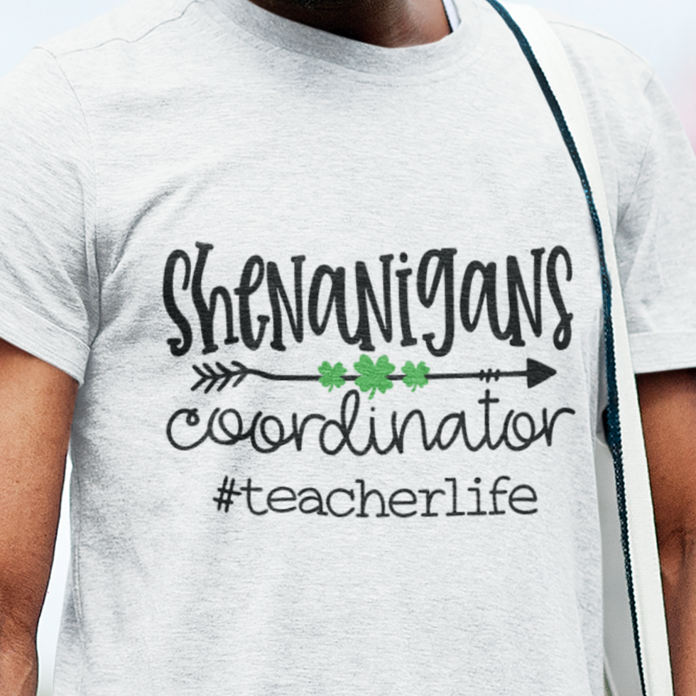Thumbnail: Shenanigans T-shirt, Irish Tee, St Paddy Apparel, Lucky Teacher, St Pat Educator