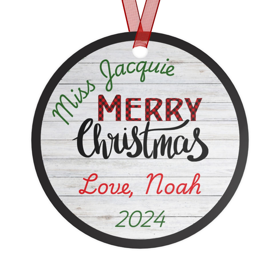 Thumbnail: Personalized Christmas Ornament for Santa's Favorite Speech Therapist