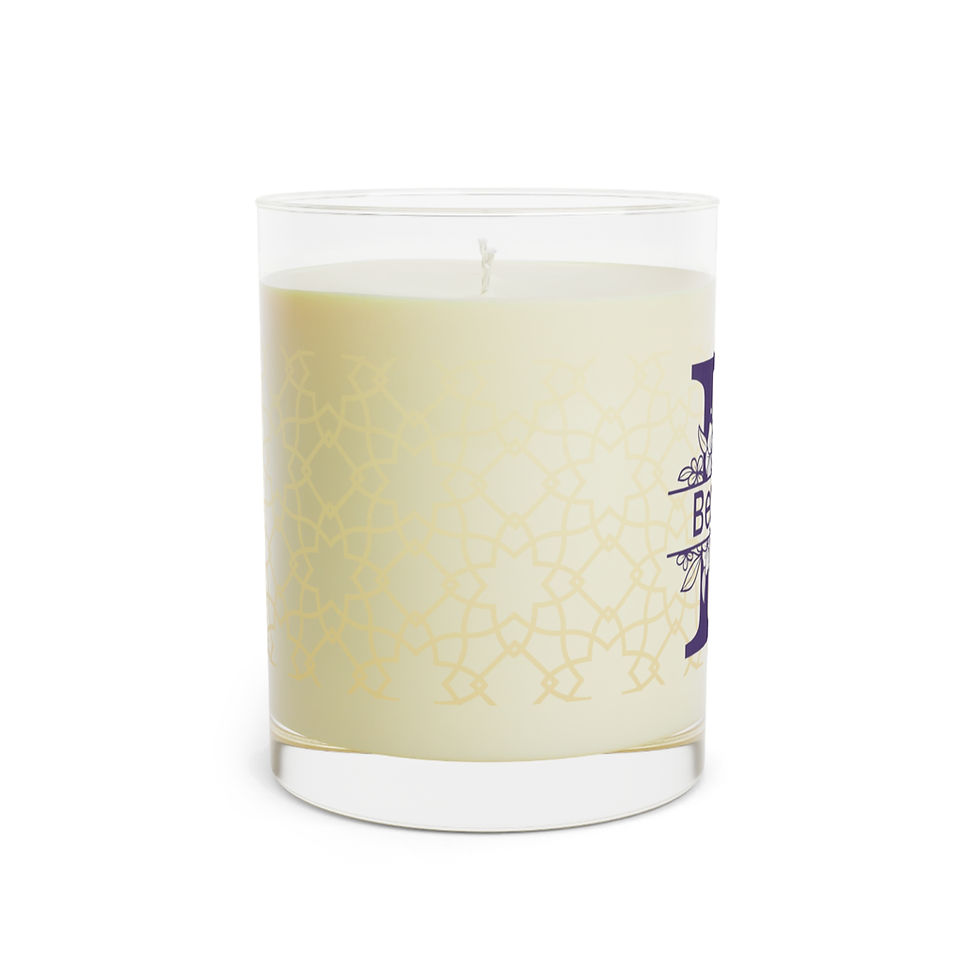 Thumbnail: Customized Scented Candle - Personalized Unique Gift Any Occasion Gold/Purple