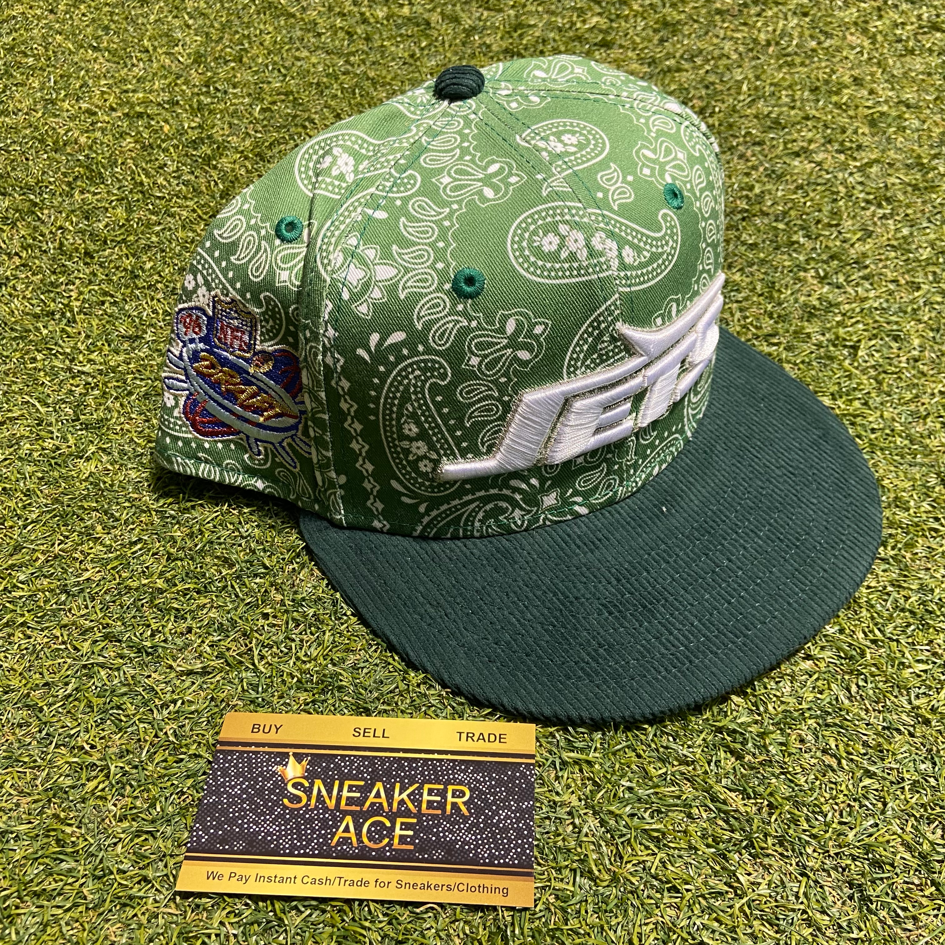 Green Bandana New York Jets Fitted: 7 3/4