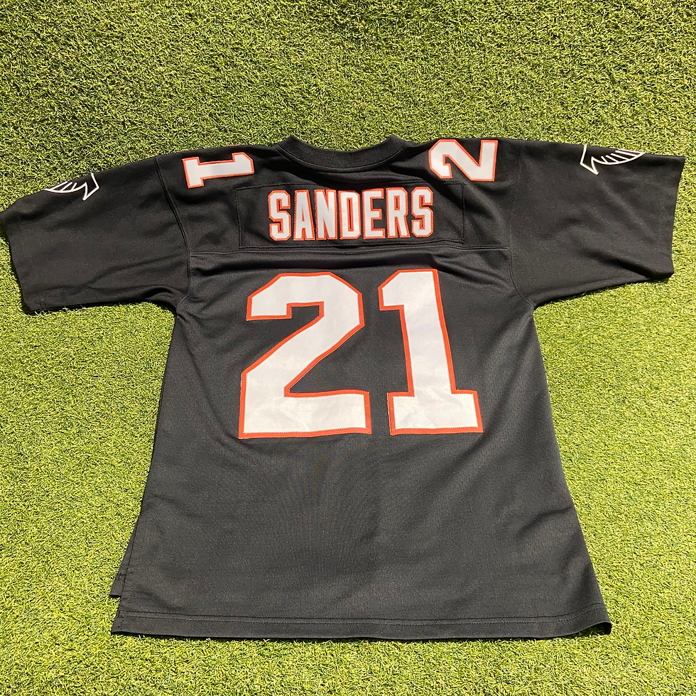 Thumbnail: Atlanta Falcons Sanders Mitchell & Ness Jersey Black: M