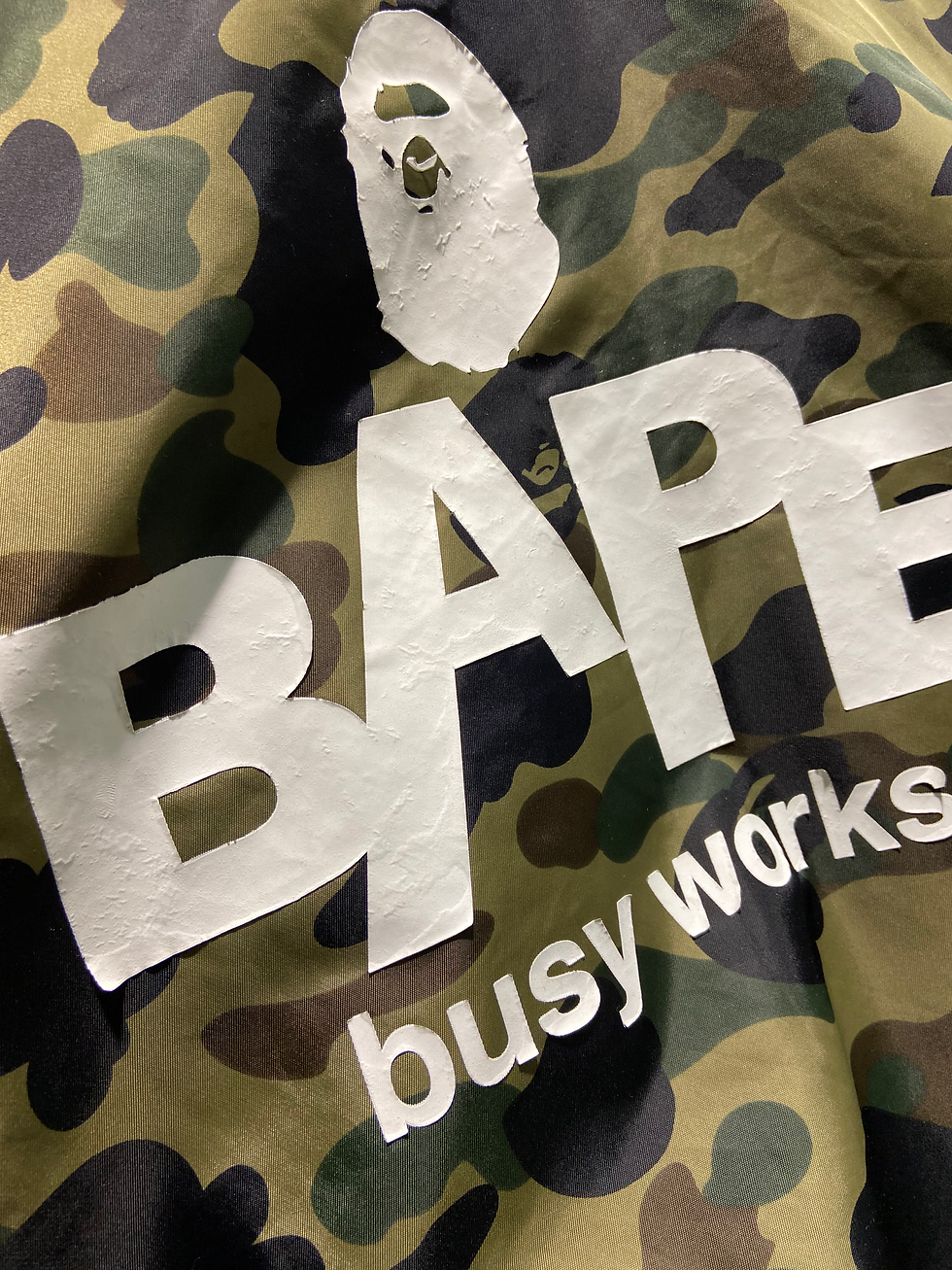 Thumbnail: Camo 1st Camo Nylon Twill Undefeated BAPE Jacket: M 