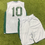 Thumbnail: White Green Sabres Jersey & Shorts: S