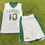 Thumbnail: White Green Sabres Jersey & Shorts: S