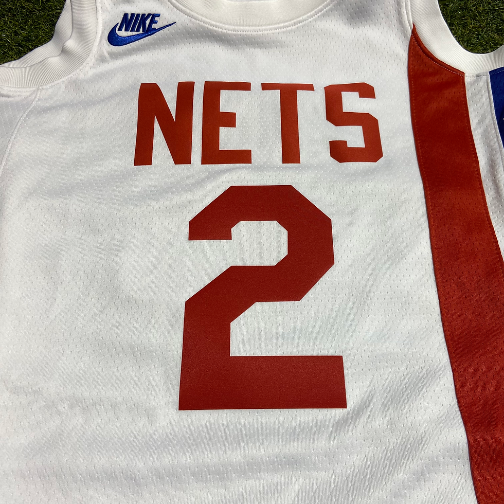 Thumbnail: Brooklyn Nets Johnson Nike Jersey White: XS