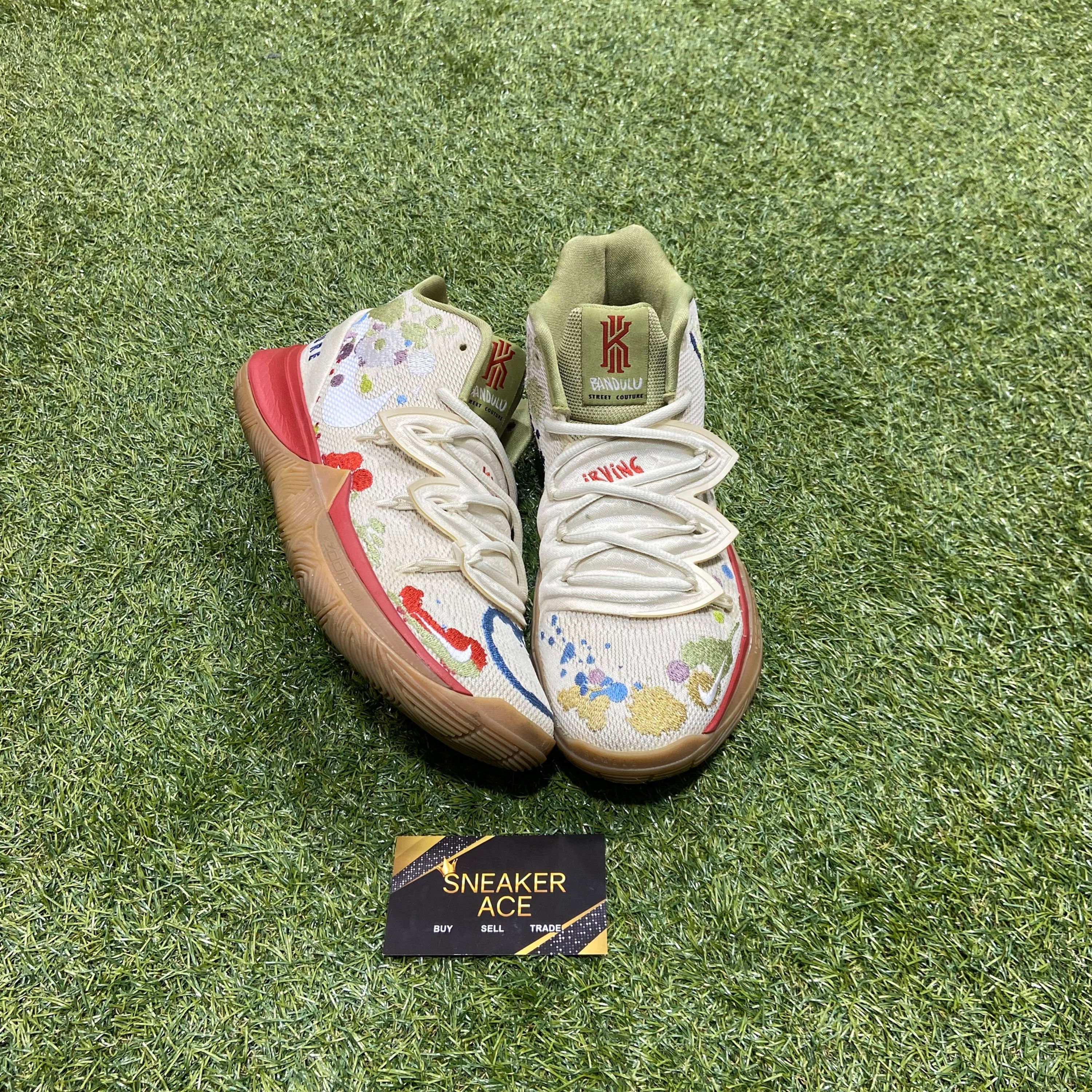 Kyrie 5 Bandulu Embroidered Splatter: 7.5