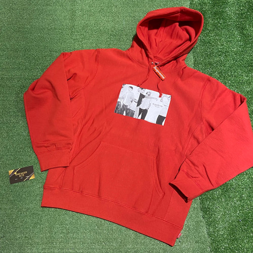 トップス L Supreme - Classic Ad Hooded Sweatshirt Supreme Classic Ad Hooded Sweatshirt 'Red White' SUP-SS19-835