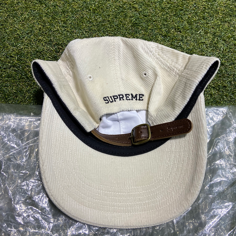 Thumbnail: Supreme Script Corduroy 6 Panel White