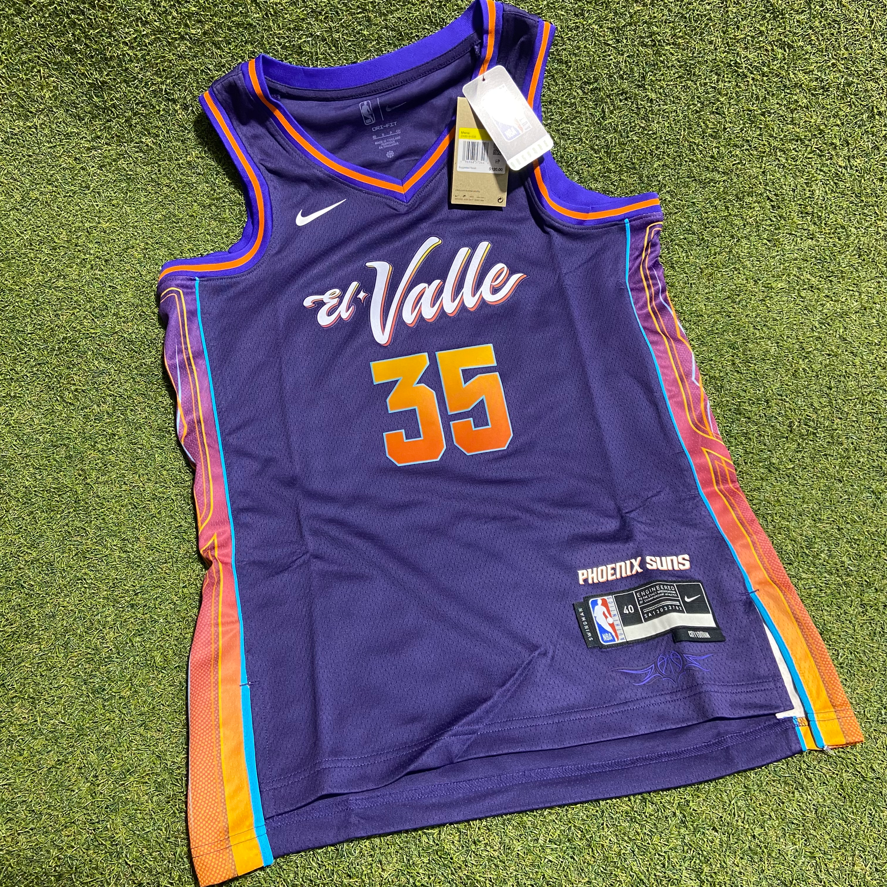 Phoenix Suns Durant Nike Jersey Purple El Valle: S