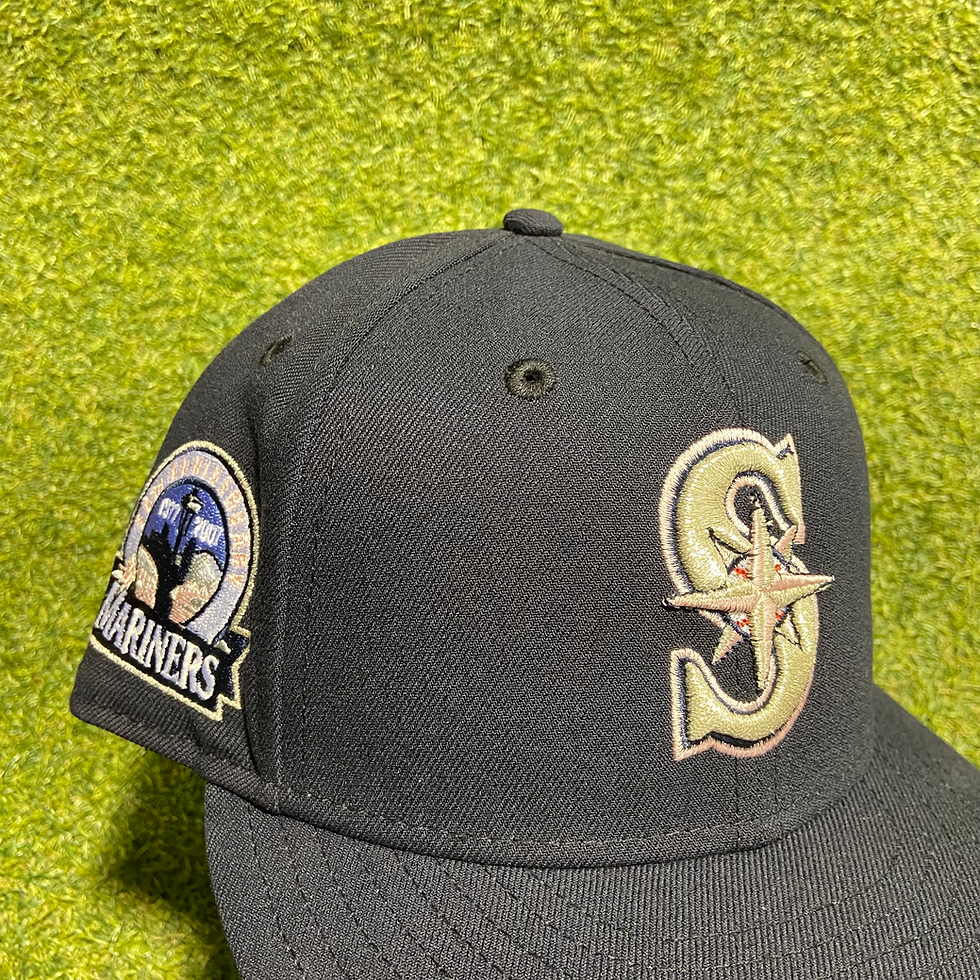 Thumbnail: Navy Blue Seattle Mariners Fitted: 7 1/4