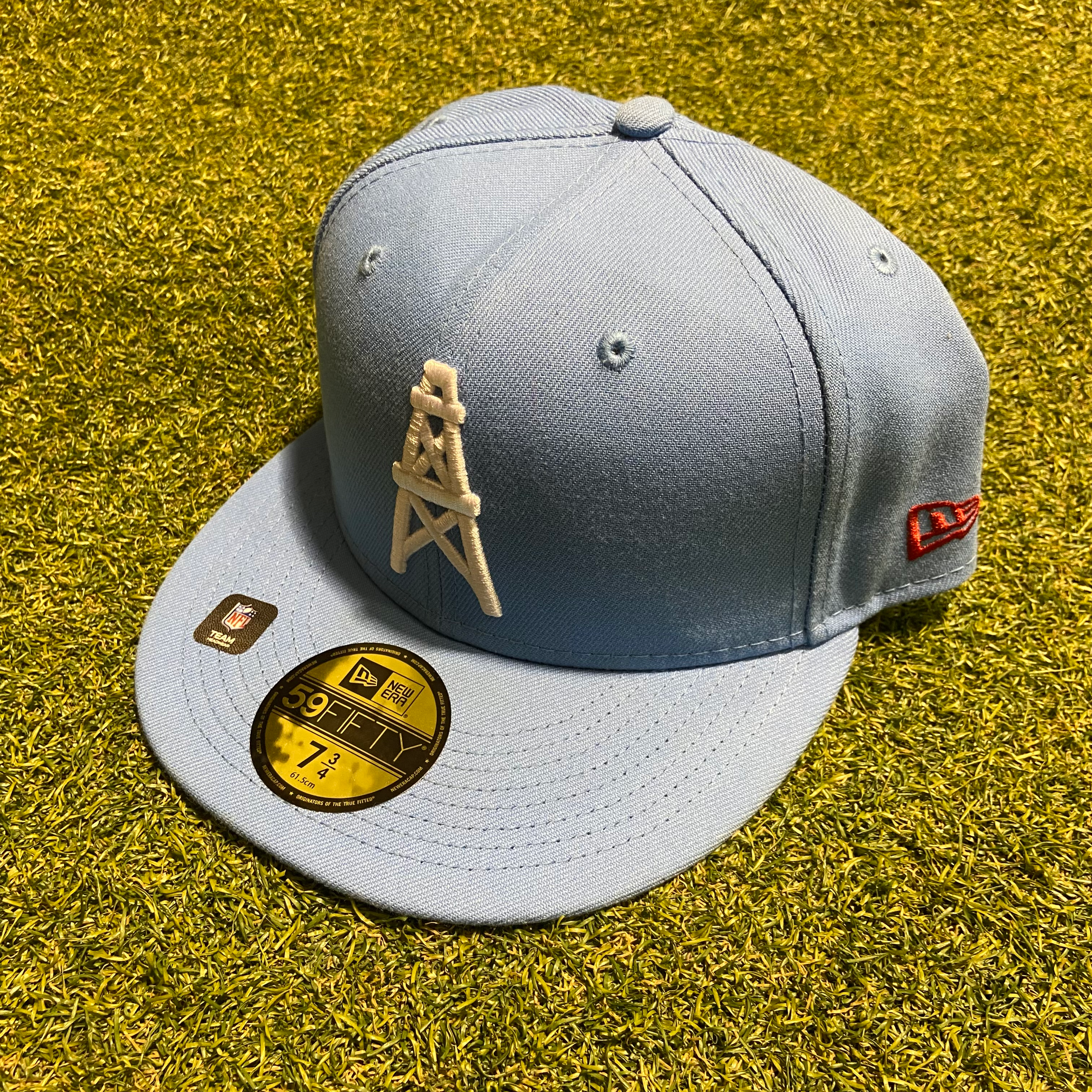 Baby Blue Houston Oilers Fitted: 7 3/4