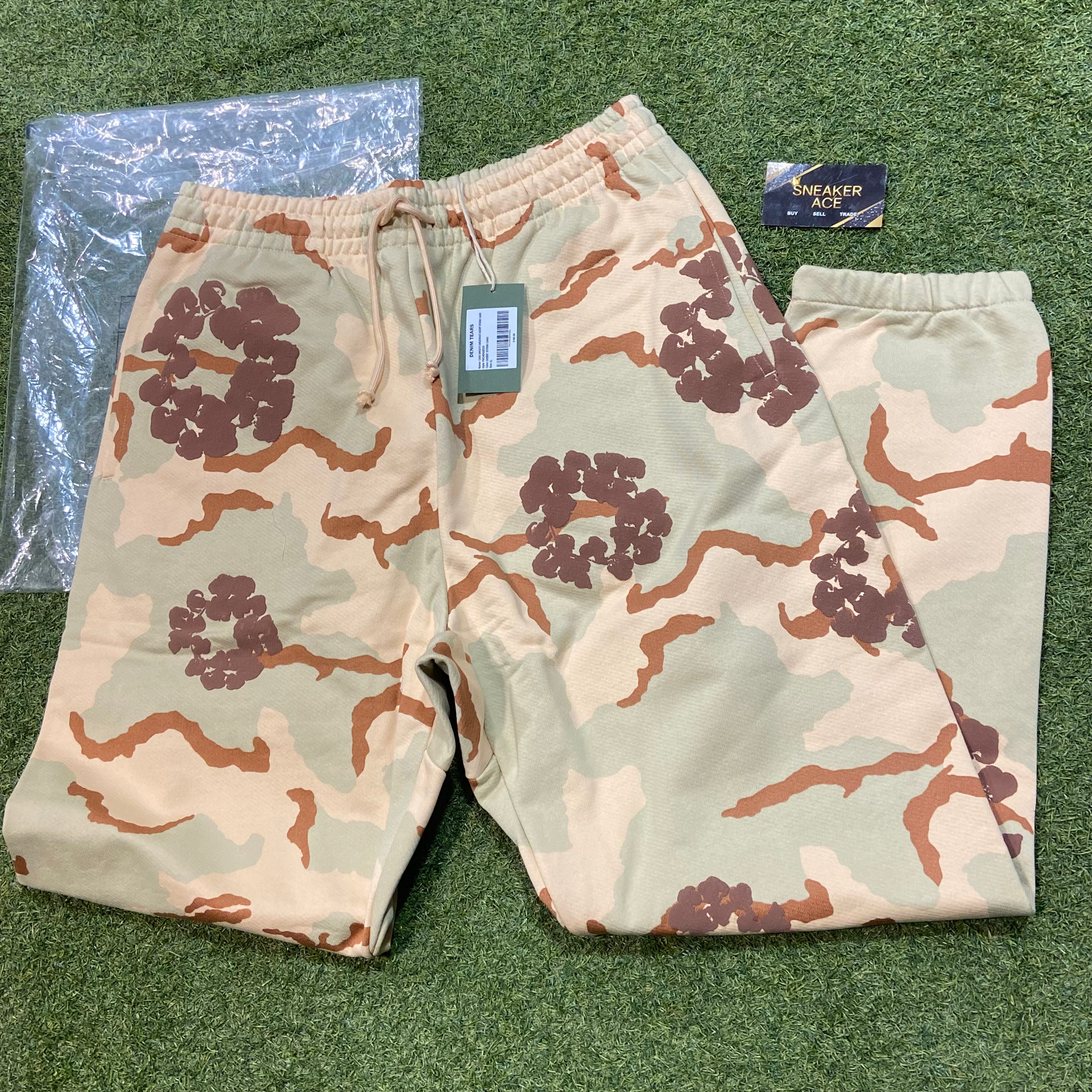 Tan Camo The Cotton Wreath Denim Tears Sweatpants: XL