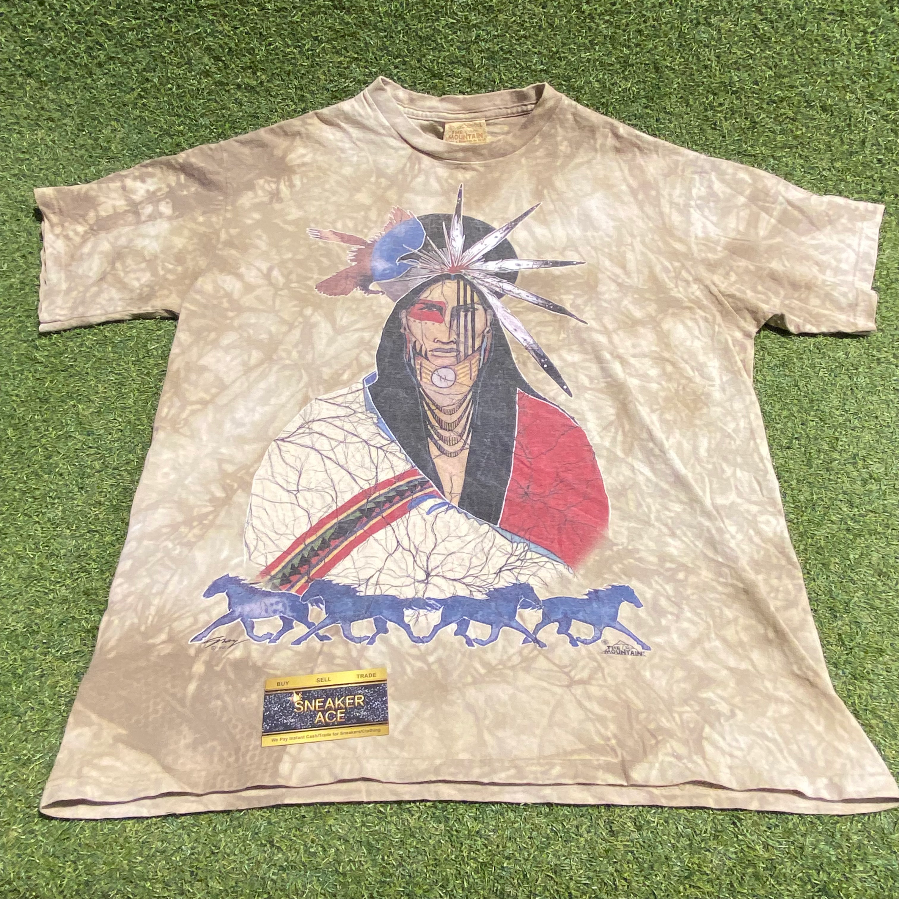 Brown Indian Shirt: L