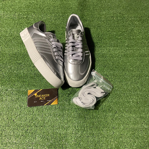 adidas gazelle silver green womens Leftfoot - adidas - Samba LT - Silver Metallic